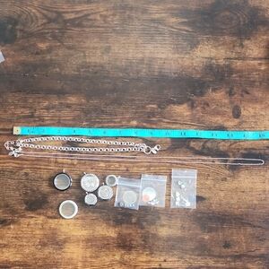 Lot of Origami Owl Lockets, Charms and Chains